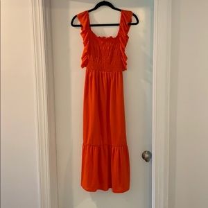 Zara coral dress